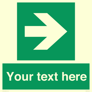 Custom Arrow Right Sign